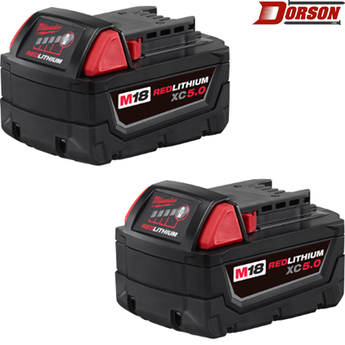 MILWAUKEE M18™ REDLITHIUM™ XC5.0 Extended Capacity Battery Two Pack