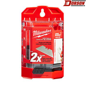 MILWAUKEE 50 PC Drywall Utility Knife Blades  w/ Dispenser