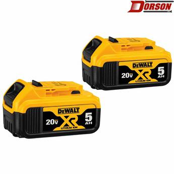 DEWALT 20V MAX* Premium XR® 5.0Ah Lithium Ion 2- Pack