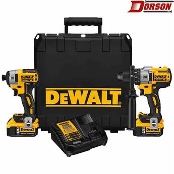 DEWALT 20V MAX* XR® Lithium Ion Brushless Premium Hammerdrill & Impact Driver Combo Kit (5.0AH)