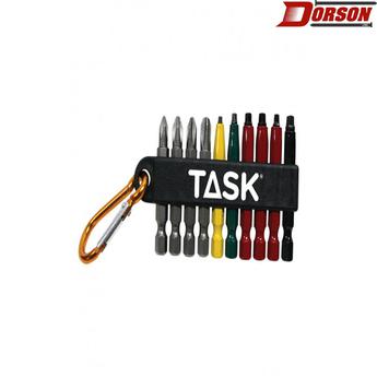 TASK 10pc Mixed Rob/Phil Carabiner Clip - Bulk