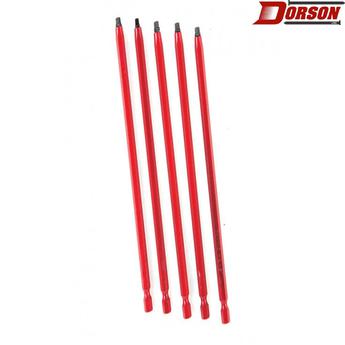 TASK #2 Robertson® 6" Red Two-Piece Screwdriver Bit - Bulk